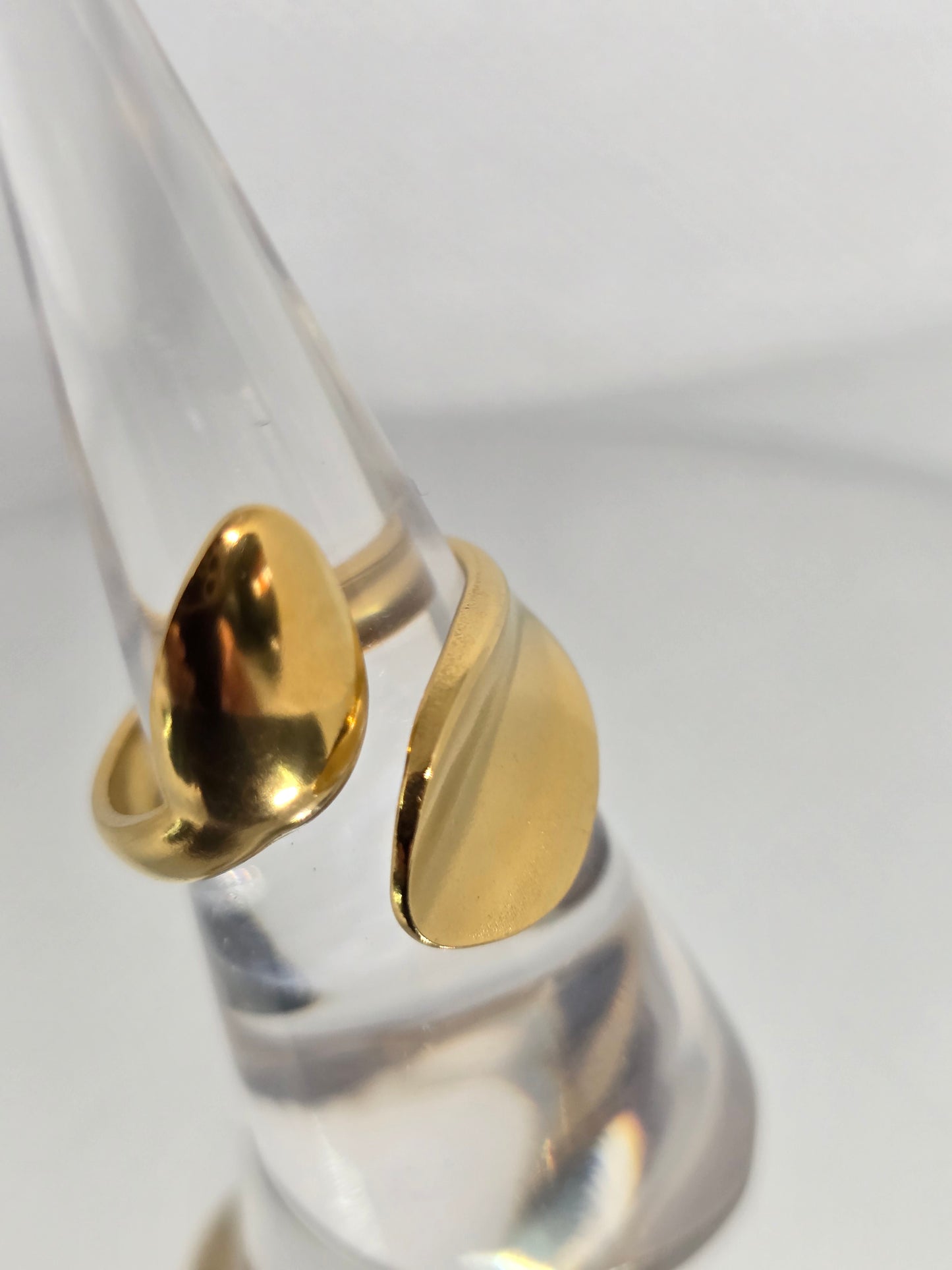 Two drops gold ring - By Bianci