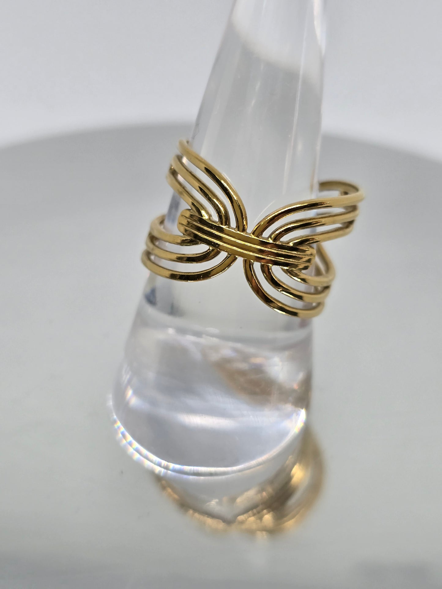 Semi circles gold ring - By Bianci