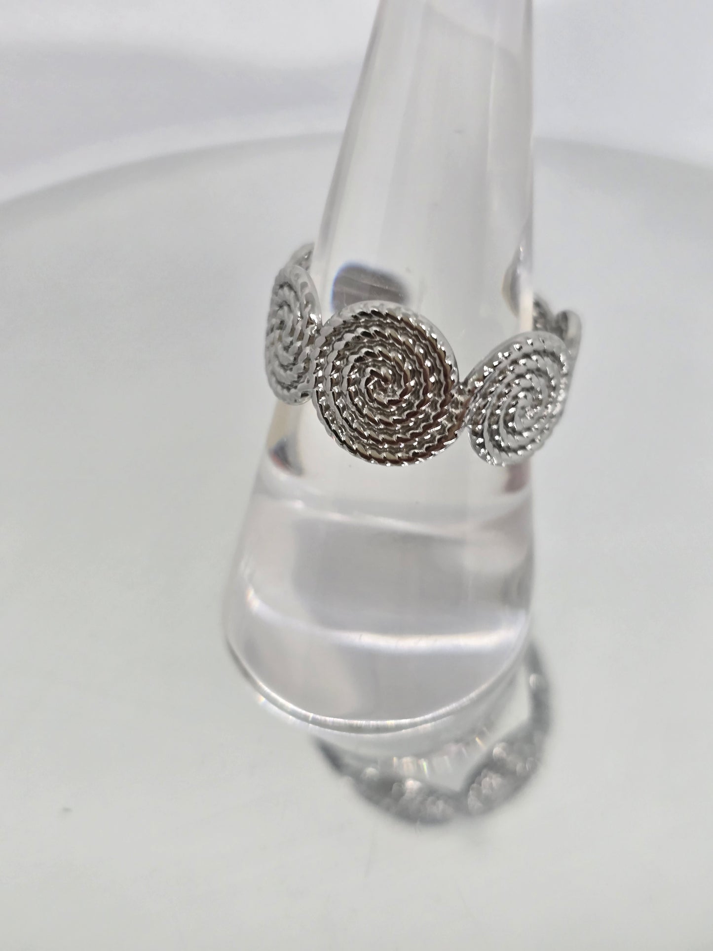 Circles silver ring - By Bianci