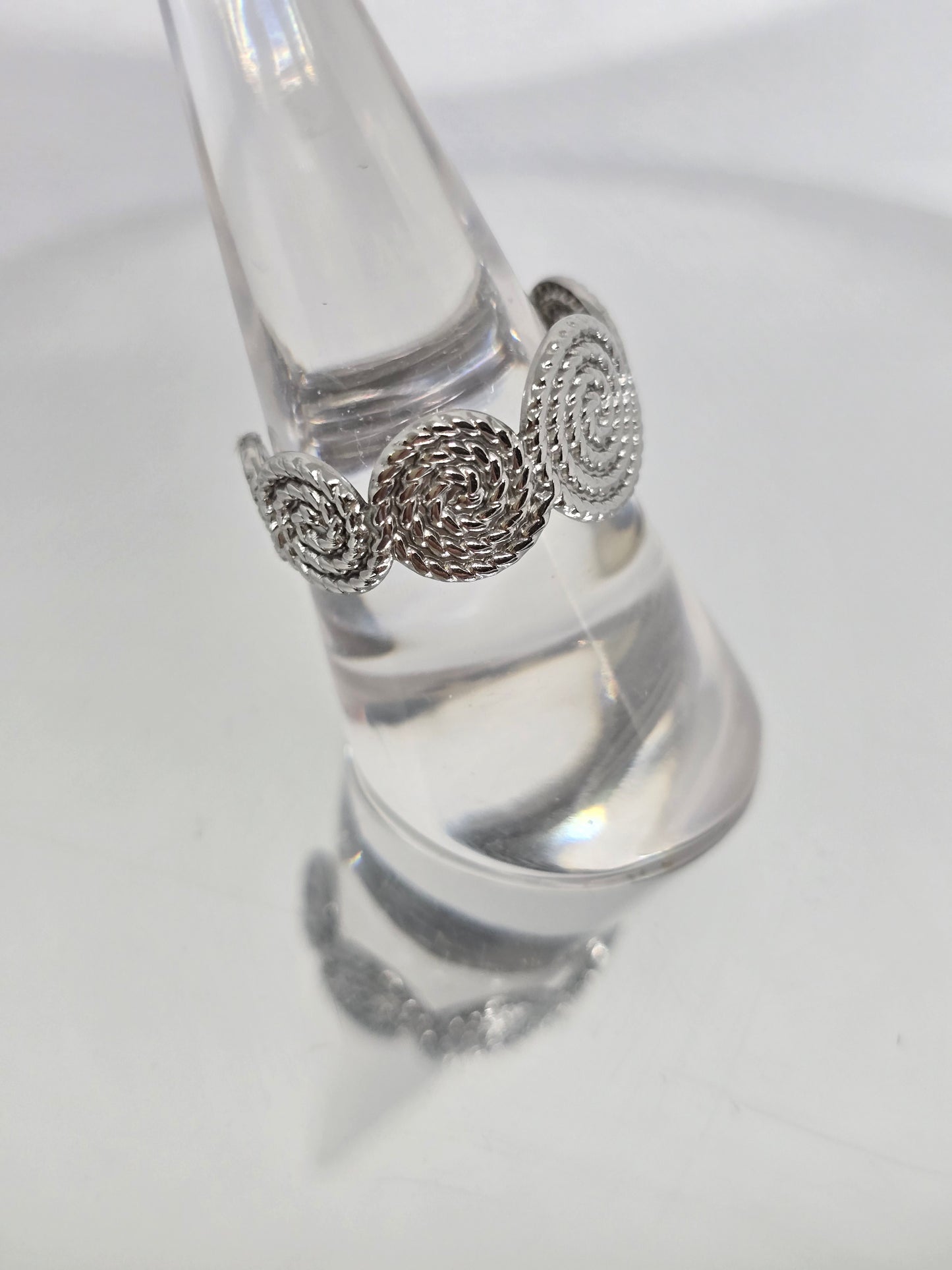 Circles silver ring - By Bianci