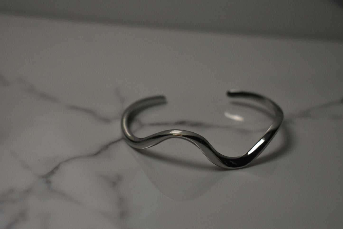 Silver waves bracelet- By Bianci