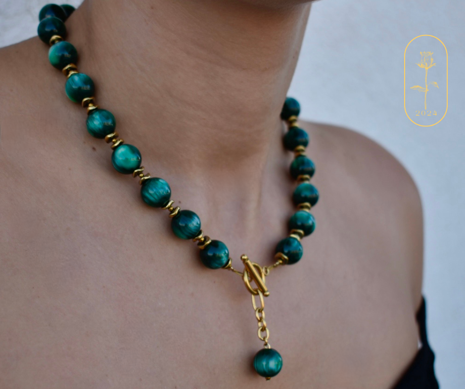Green moonstone necklace - By Bianci