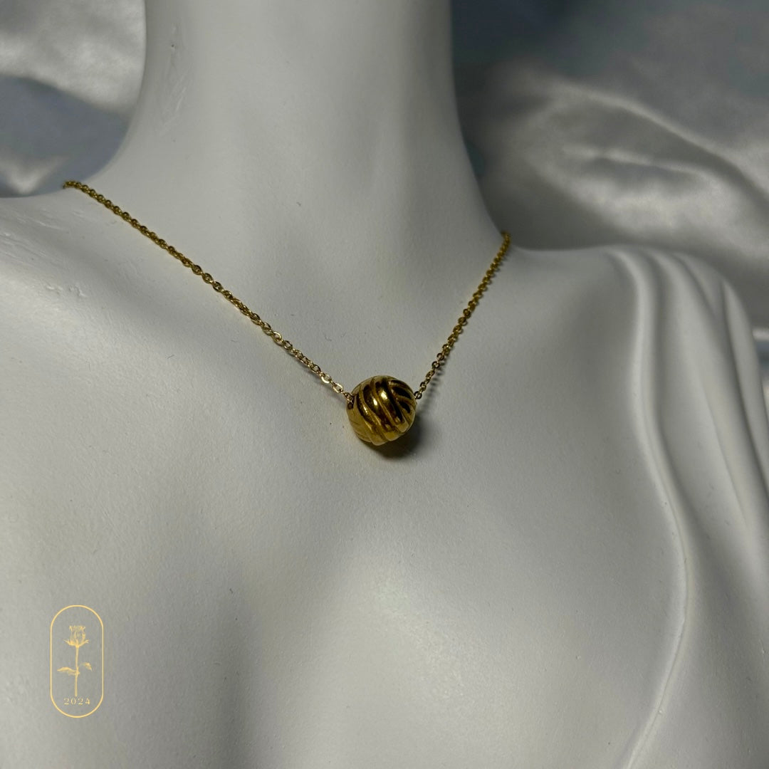 Gold Ball Necklace - By Bianci