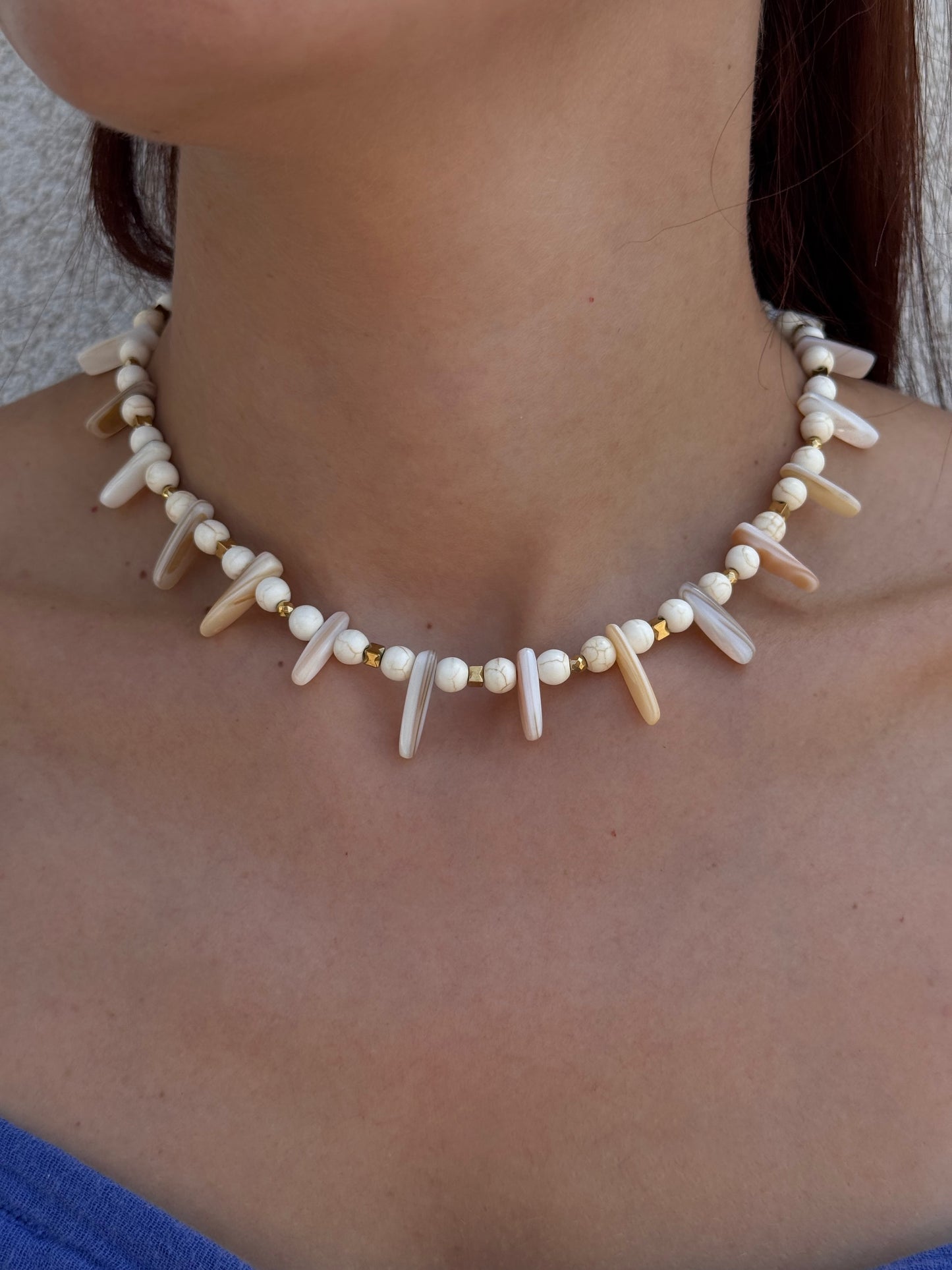 Summer spikes necklace- By Bianci
