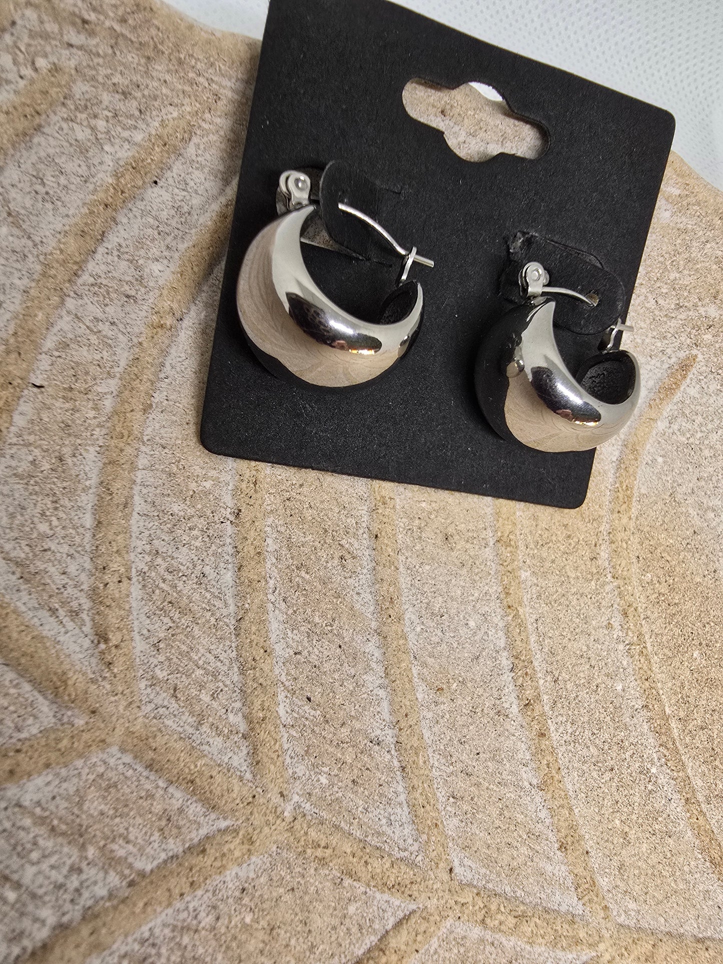 Silver Orbit earrings - By Bianci