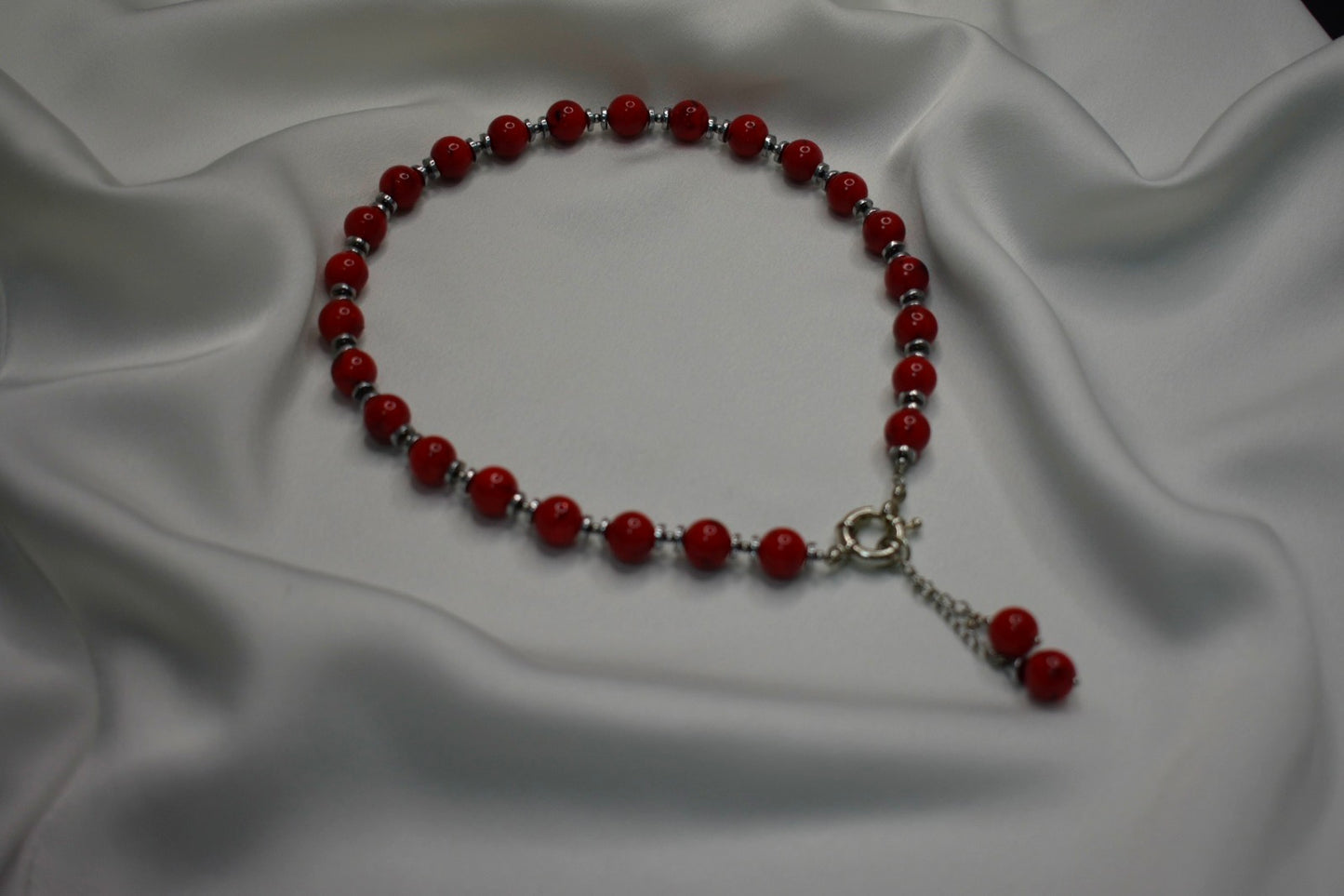 Red Berries  Necklace - By Bianci