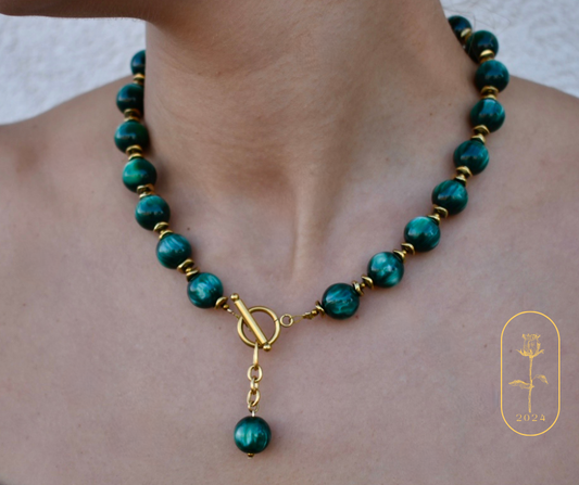 Green moonstone necklace - By Bianci