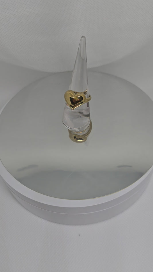 Gold Heart ring - By Bianci