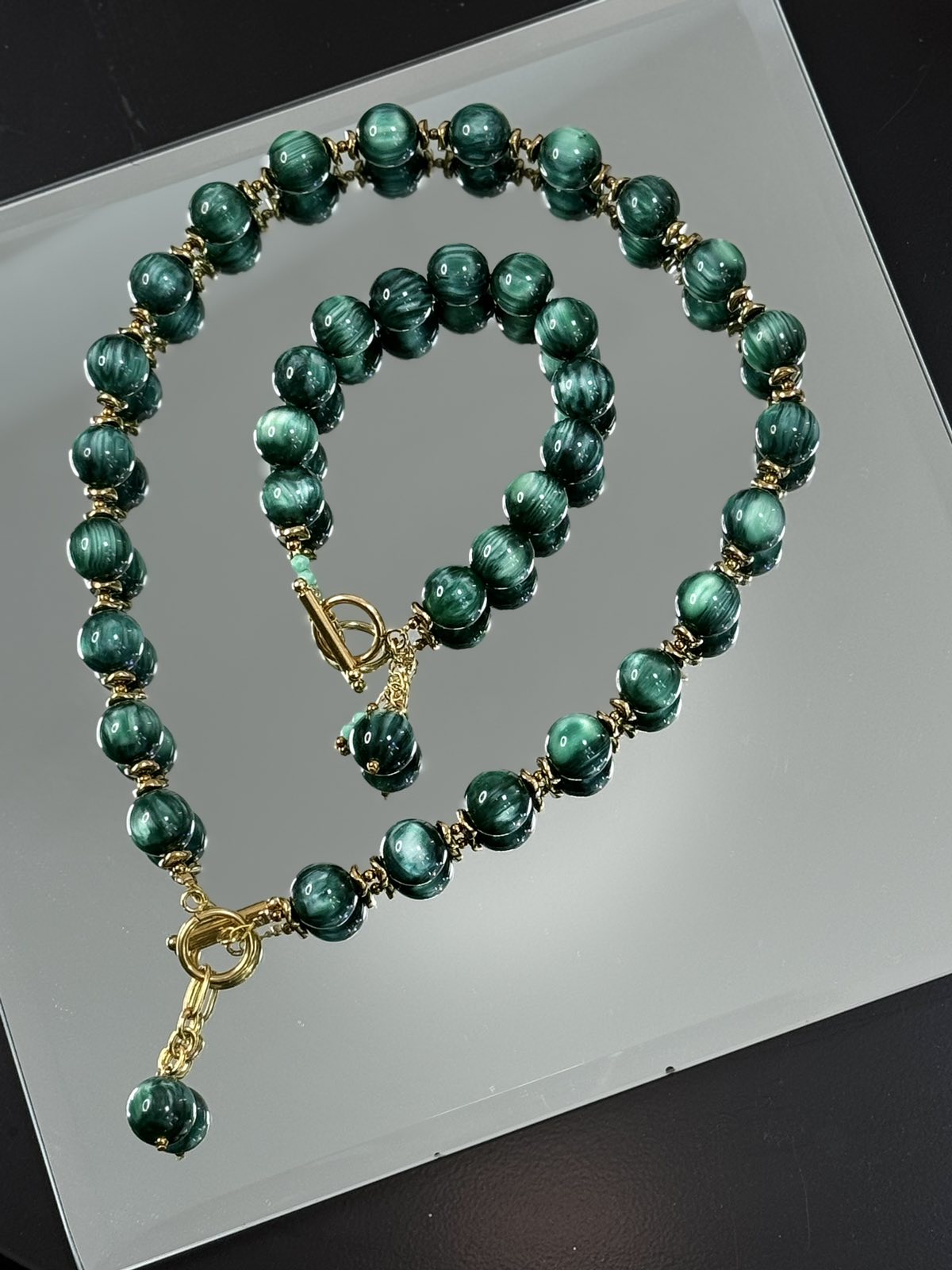 Green moonstone necklace - By Bianci