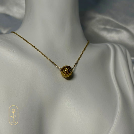Gold Ball Necklace - By Bianci